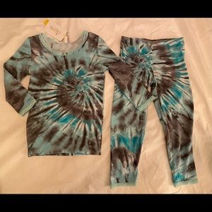 NWT ESME Girls Tie Dyed Pajamas PJs - Size 5